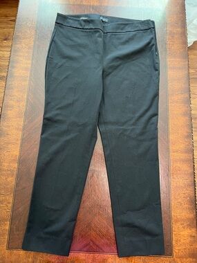Talbots Black Straight-Leg Dress Pants